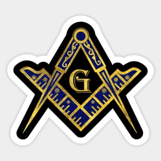 Freemasonry symbol Square and Compasses Sticker